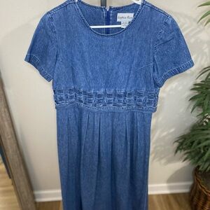 Vintage Sophia Rose Blue Denim Dress